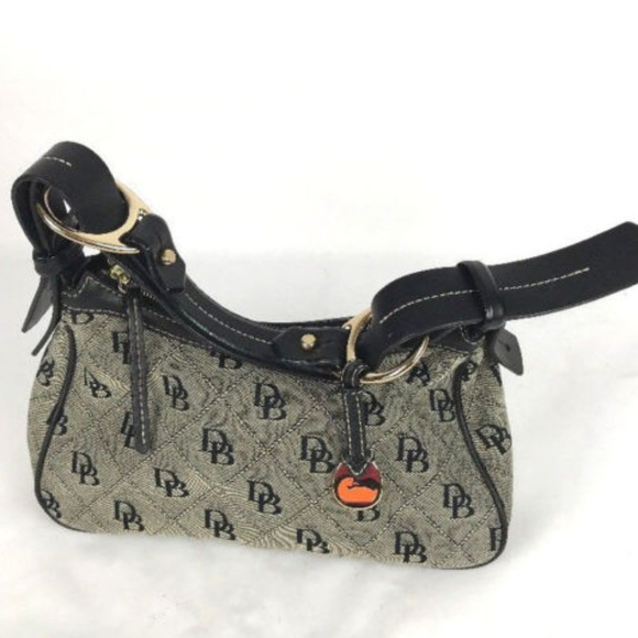 Dooney & Bourke Handbags - Dooney & Bourke Womens Black/Grey Mini Short Shoul
